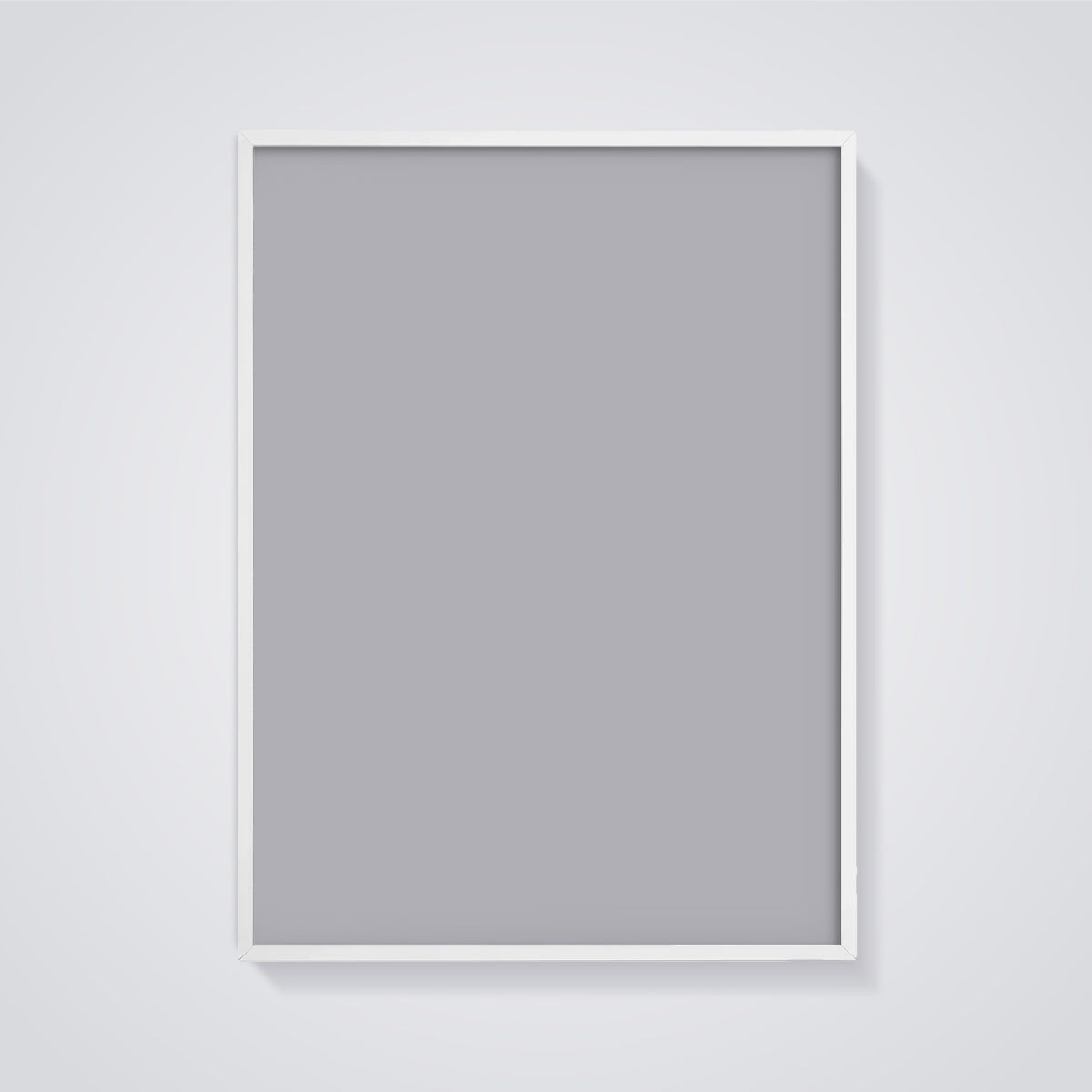 Cadiz Cathedral Street Print framed in white on a grey background