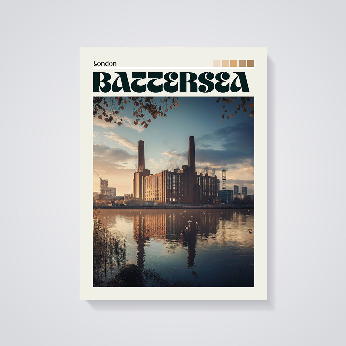 Theme unframed on a grey background