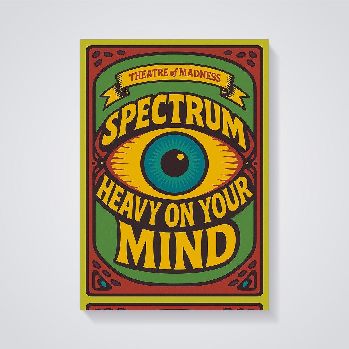 Spectrum Heavy On Your Mind Eye Print unframed on a grey background